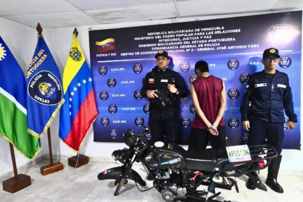 CPBEP arresta a un sujeto por hurto de vehículo en Acarigua