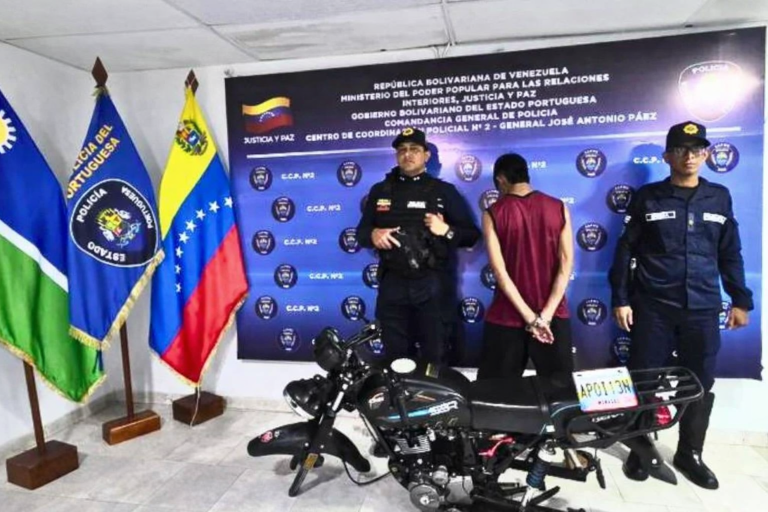 CPBEP arresta a un sujeto por hurto de vehículo en Acarigua
